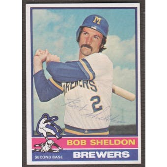 1976 Topps Baseball #626 Bob Sheldon Signed in Person Auto