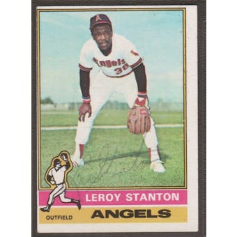 1976 Topps Baseball #152 Leroy Stanton Signed in Person Auto
