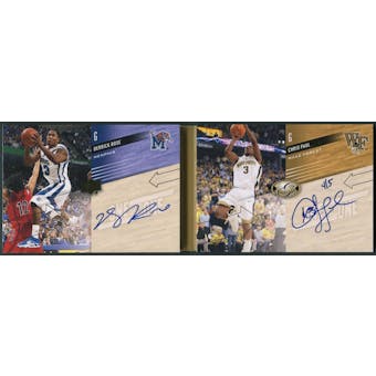 2011 Upper Deck All Time Greats #ONOPR Chris Paul & Derrick Rose One on One Dual Auto #4/5