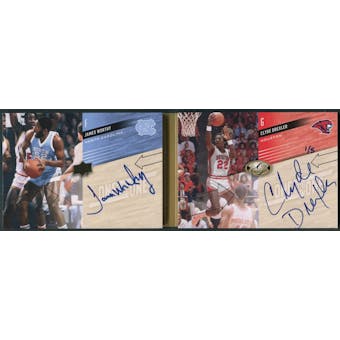 2011 Upper Deck All Time Greats #ONOWD James Worthy & Clyde Drexler One on One Dual Auto #1/5