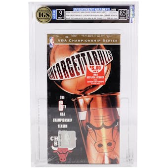 IGS Unforgettabulls - Chicago Bulls 6th NBA Championship Season VHS Box 9 MINT / Seal 8.5 MINT (Reed Buy)