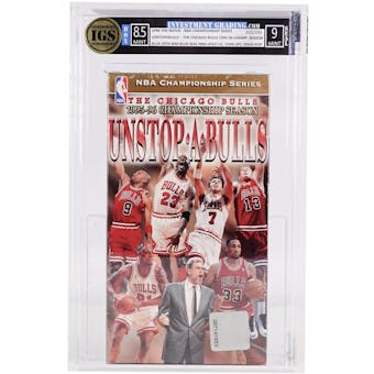 IGS Unstopabulls - The Chicago Bulls 1995 - 96 Championship Season VHS Box 8.5 MINT / Seal 9 MINT (Reed Buy)