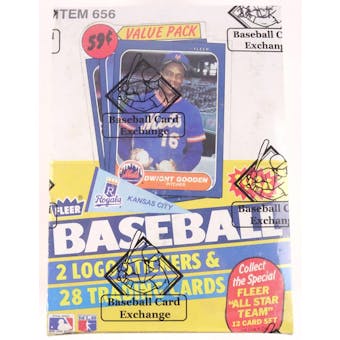 1986 Fleer Baseball Cello Box (BBCE) (Reed Buy)