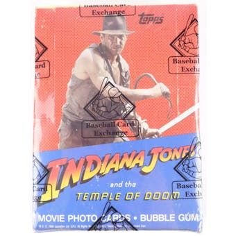 Indiana Jones & the Temple of Doom Wax Box (1984 Topps) (BBCE) (Reed Buy)
