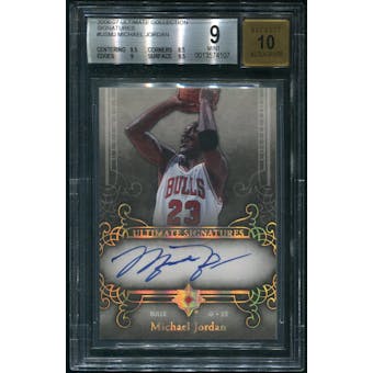 2006/07 Ultimate Collection Basketball #USMJ Michael Jordan Signatures Auto BGS 9 (MINT)