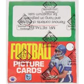 1981 Topps Football Rack Box (BBCE) (FASC) (Reed Buy)