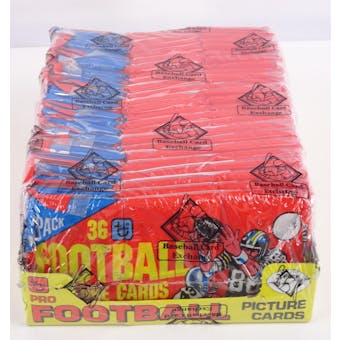 1980 Topps Football Wax Pack Rack Pack Box (BBCE) (Reed Buy)