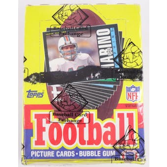 1985 Topps Football Wax Box (BBCE) (X-Out) (Reed Buy)