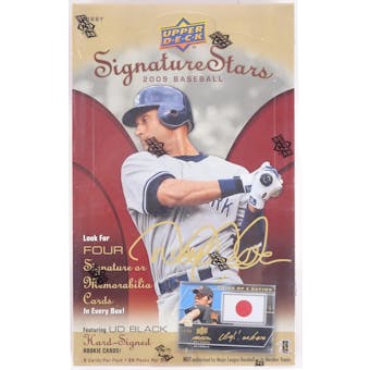 2009 Upper Deck Signature Stars Baseball Hobby Box (Reed Buy)