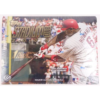 2008 Stadium Club Baseball Hobby Box (Reed Buy)