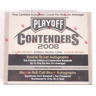 2008 Playoff Contenders Baseball Hobby Box (Reed Buy)