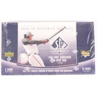 2006 Upper Deck SP Authentic Baseball Hobby Box (Reed Buy)