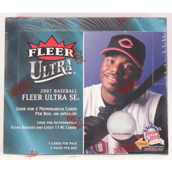 2007 Fleer Ultra SE Baseball Hobby Box (Reed Buy)