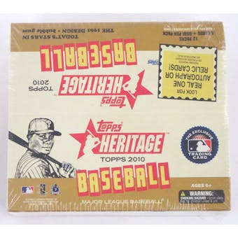 2010 Topps Heritage Baseball Retail Box (12ct) (Reed Buy)