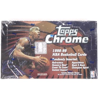 1998/99 Topps Chrome Basketball Retail Box (Reed Buy)