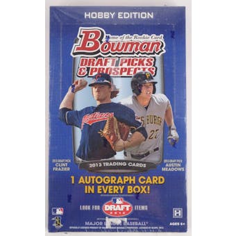 2013 Bowman Draft Baseball Hobby Box (Reed Buy)