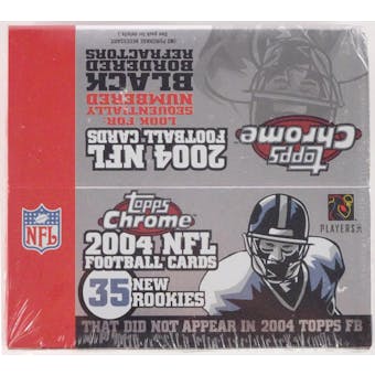 2004 Topps Chrome Football Retail Box (Reed Buy)