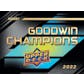 2022 Upper Deck Goodwin Champions Hobby 16-Box Case