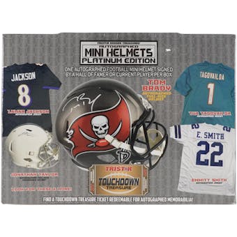 2022 TriStar Autographed Mini Helmet Platinum Edition Football Series 2 Hobby 8-Box Case