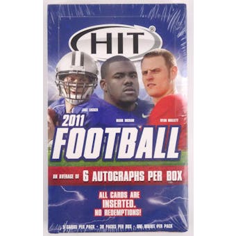 2011 Sage Hit Low Series Football Hobby Box (Reed Buy)