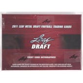 2011 Leaf Metal Draft Football Hobby Box (Reed Buy)