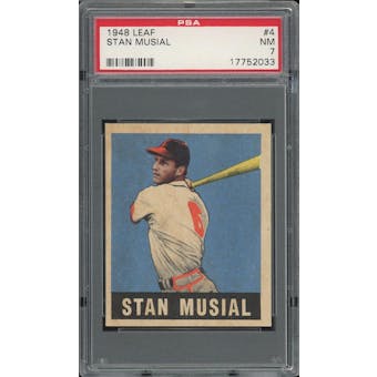 1948 Leaf #4 Stan Musial RC PSA 7 *2033 (Reed Buy)