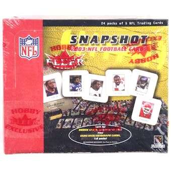 2003 Fleer Snapshot Football Hobby Box (Reed Buy)