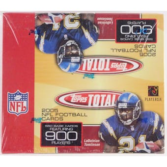 2005 Topps Total Football Retail Box (36ct) (Square Box) (Reed Buy)