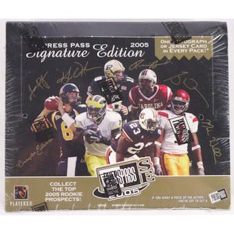 2005 Press Pass Signature Edition Football Hobby Box (Reed Buy)