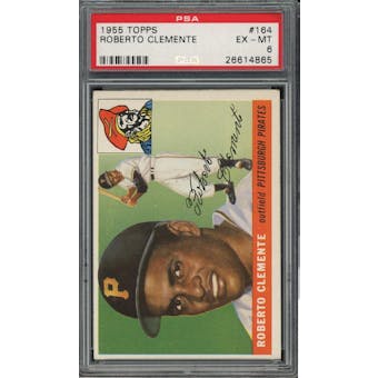 1955 Topps #164 Roberto Clemente RC PSA 6 *4865 (Reed Buy)