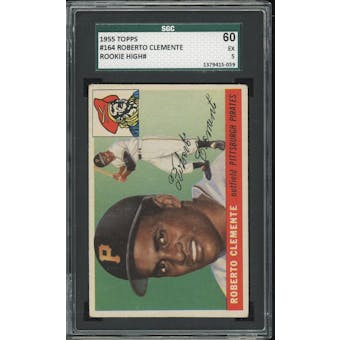 1955 Topps #164 Roberto Clemente RC SGC 60 *5059 (Reed Buy)