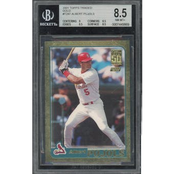 2001 Topps Traded Gold #T247 Albert Pujols #/2001 BGS 8.5 *9869 (Reed Buy)