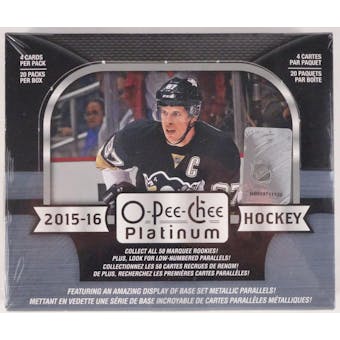 2015/16 O-Pee-Chee Platinum Hockey Hobby Box (Reed Buy)