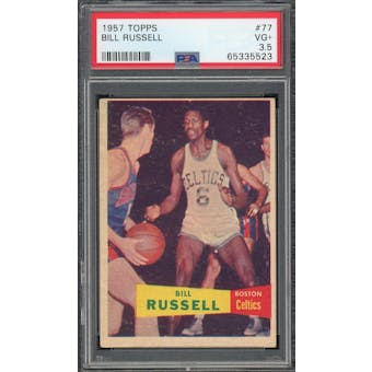 Z 1957/58 Topps #77 Bill Russell RC PSA 3.5 *5523 (Reed Buy)