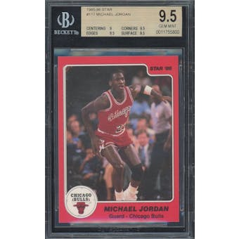 1985/86 Star #117 Michael Jordan BGS 9.5 (9, 9.5, 9.5, 9.5) *5800 (Reed Buy)