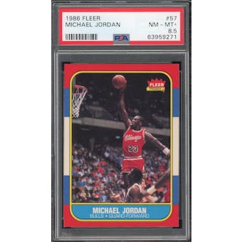 1986/87 Fleer #57 Michael Jordan RC PSA 8.5 *9271 (Reed Buy)