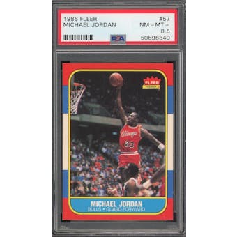 1986/87 Fleer #57 Michael Jordan RC PSA 8.5 *6640 (Reed Buy)