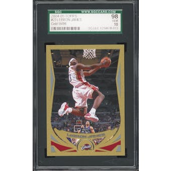 Z 2004/05 Topps Gold #23 LeBron James #/99 SGC 98 *8013 (Reed Buy)