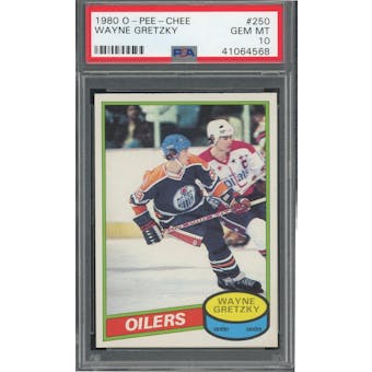 Z 1980/81 O-Pee-Chee #250 Wayne Gretzky PSA 10 *4568 (Reed Buy)