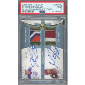 2015/16 The Cup Dual Signature Patches #DSPMD Domi/McDavid #/35 PSA 9 *9023 (Reed Buy)