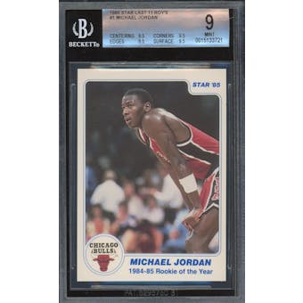 1985 Star Last 11 ROY #1 Michael Jordan BGS 9 (8.5, 9.5, 9.5, 9.5) *3721 (Reed Buy)