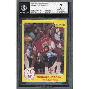 1986 Star Court Kings #18 Michael Jordan BGS 7 (6, 9, 9, 8) *3728 (Reed Buy)