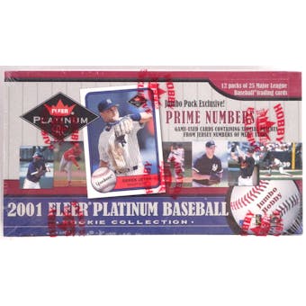 2001 Fleer Platinum Rookie Collection Baseball Jumbo Box (Reed Buy)