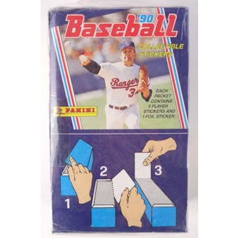 1990 Panini Stickers Baseball Hobby Box (Reed Buy)