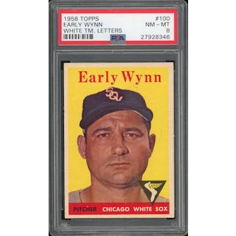 1958 Topps #100 Early Wynn WT PSA 8 *8346 (Reed Buy)