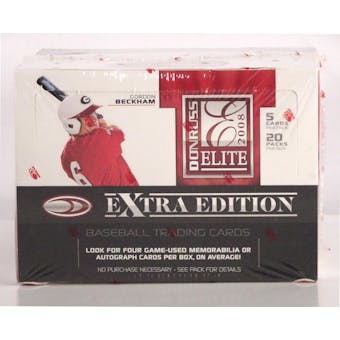 2008 Elite Extra Edition Baseball Hobby Box (Reed Buy)