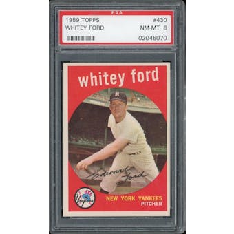 1959 Topps #430 Whitey Ford PSA 8 *6070 (Reed Buy)