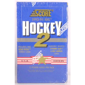 1993/94 Score Series 2 Hockey Hobby Box (Reed Buy)