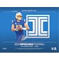 2022 Panini Impeccable Football 1st Off The Line FOTL Hobby 3-Box Case