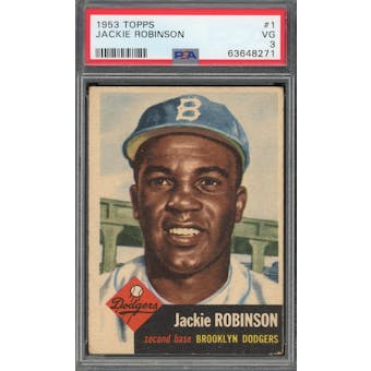 1953 Topps #1 Jackie Robinson PSA 3 *8271 (Reed Buy)